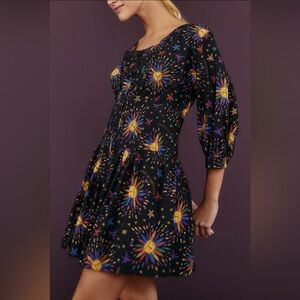 Farm Rio Rainbow Suns Mini Dress Size Small